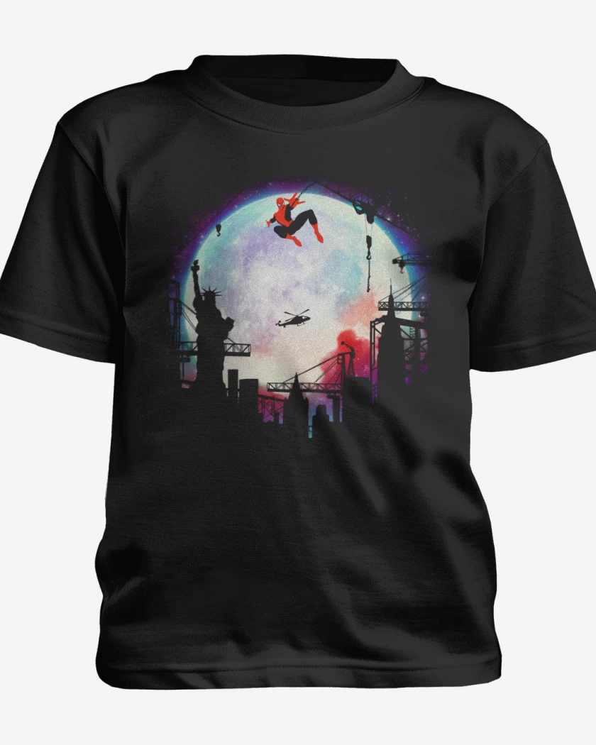 Polera de niño Negro de Hombre araña
