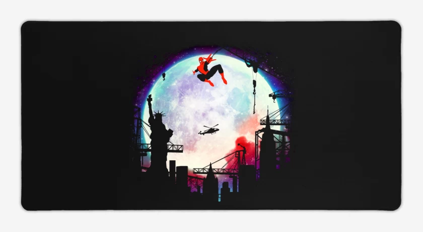 Mouse pad Gamer Negro de Hombre araña