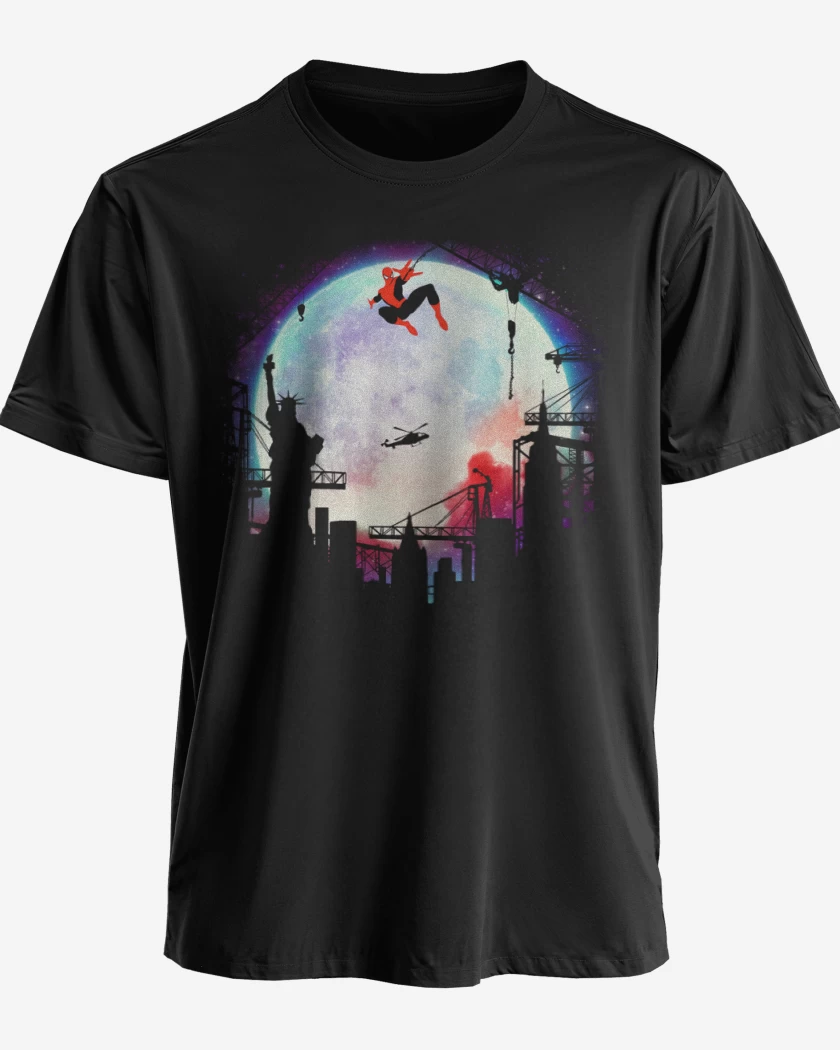 Polera premium Negro de Hombre araña