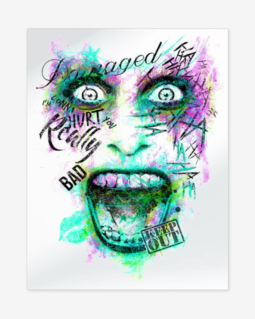 Print metalico Blanco de Comodin 2