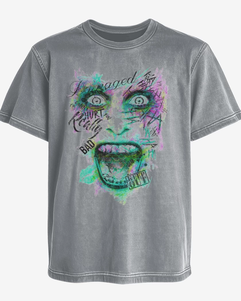 Polera desgastada Gris Melange de Comodin 2