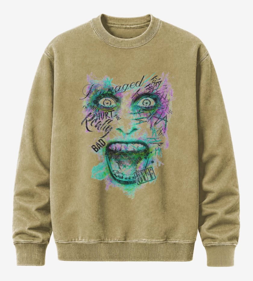 Poleron Polo Acid Wash Beige de Comodin 2
