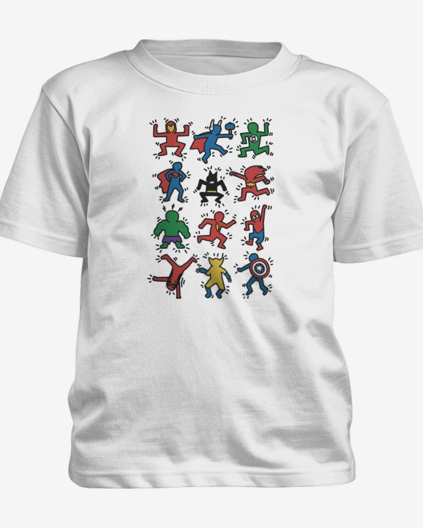 Polera de niño Blanco de Super heroes