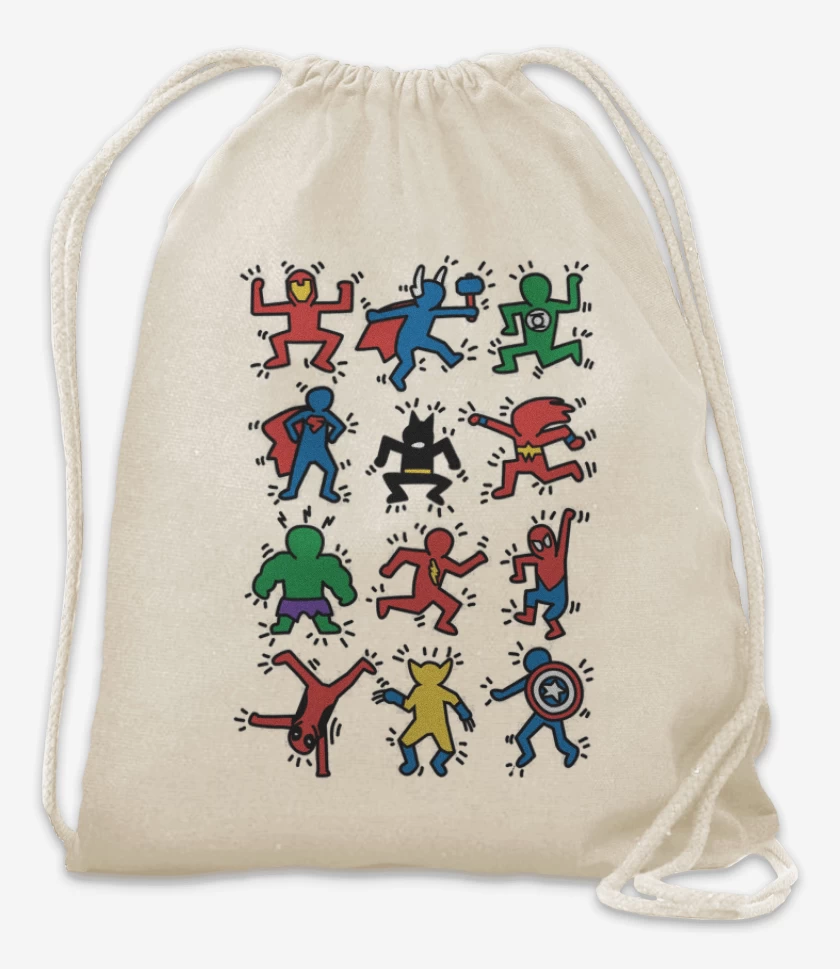 Mochila Blanco de Super heroes