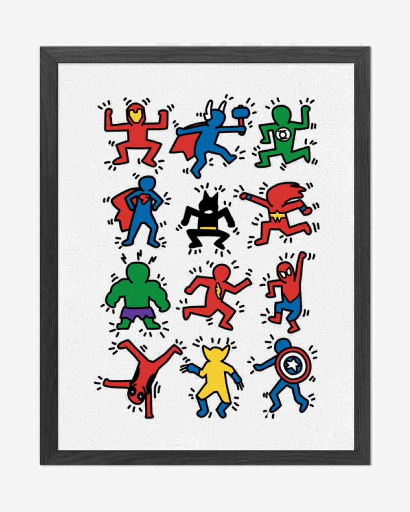Cuadro decorativo Super heroes