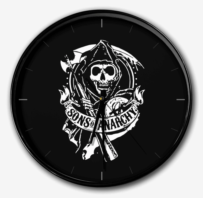 Reloj Negro de Sons Of Anarchy
