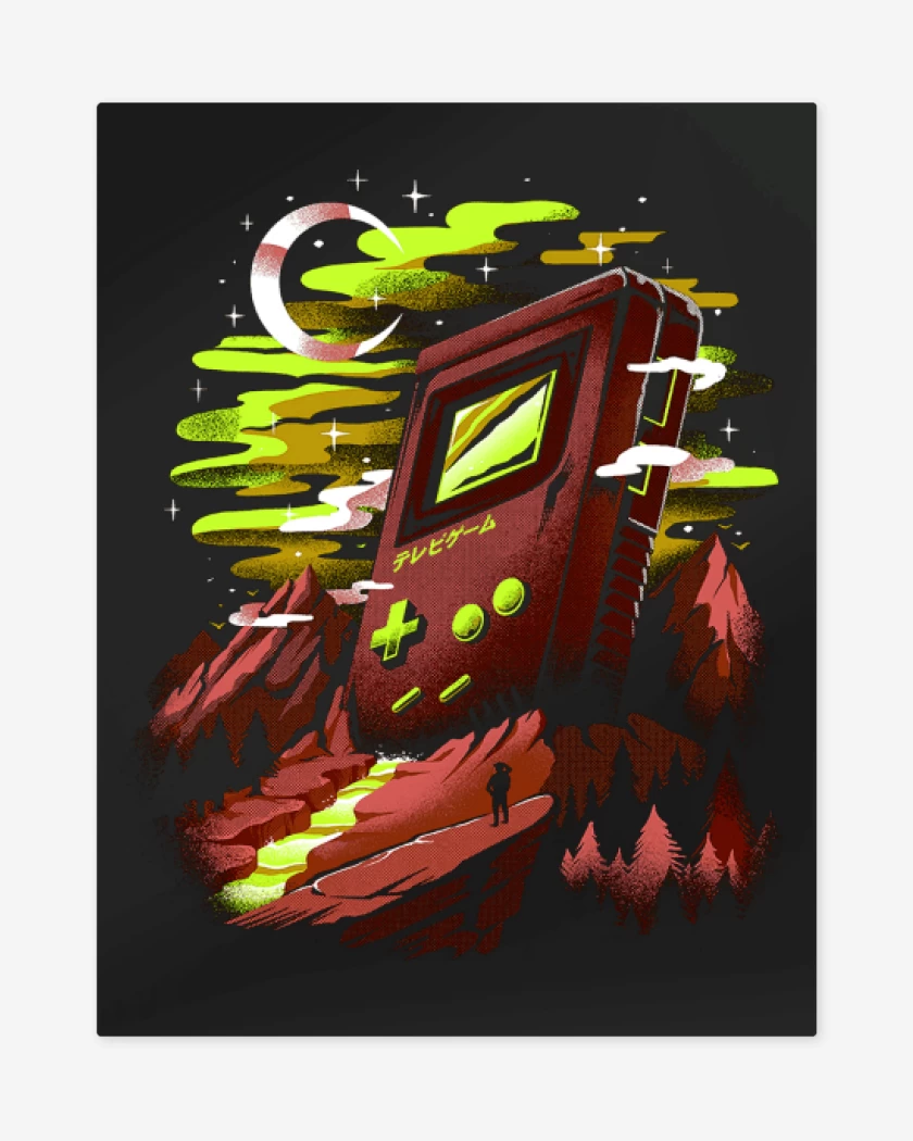 Print metalico Negro de Gamerland