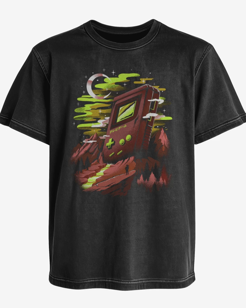Polera desgastada Negro de Gamerland