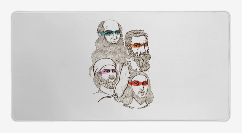 Mouse pad Gamer Tortugas ninjas renacimiento