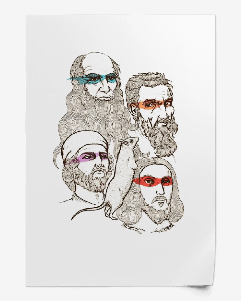 Print Tortugas ninjas renacimiento