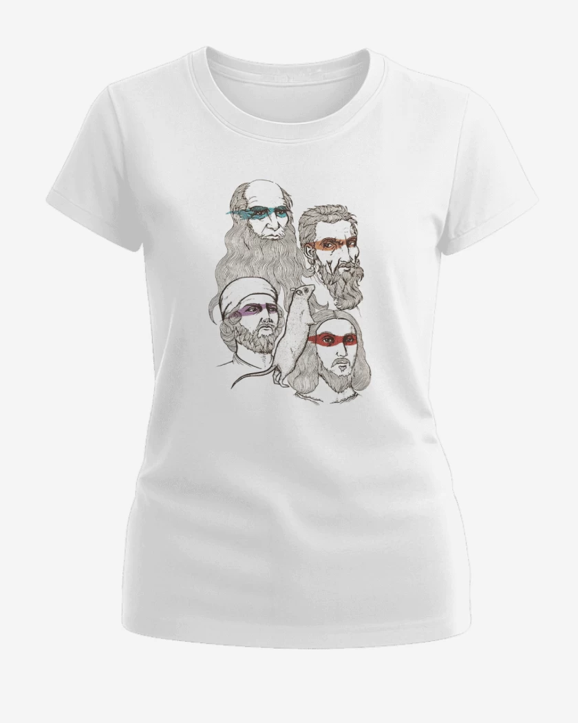 Polera de Mujer Blanco de Tortugas ninjas renacimiento
