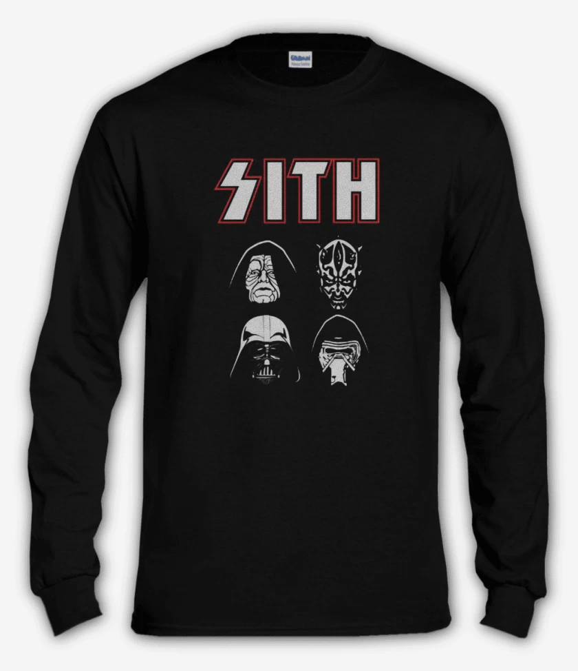 Polera manga larga Negro de Sith kiss