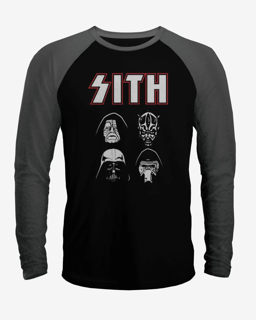 Polera Raglan Negro / Negro Heather de Sith kiss