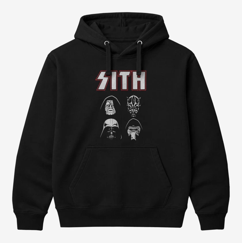 Polerón Canguro Negro de Sith kiss