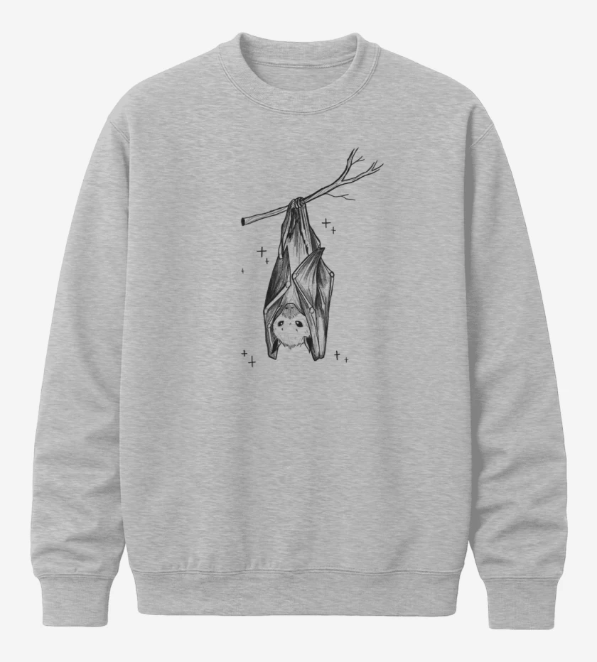 Poleron polo Gris Melange de Murciélago