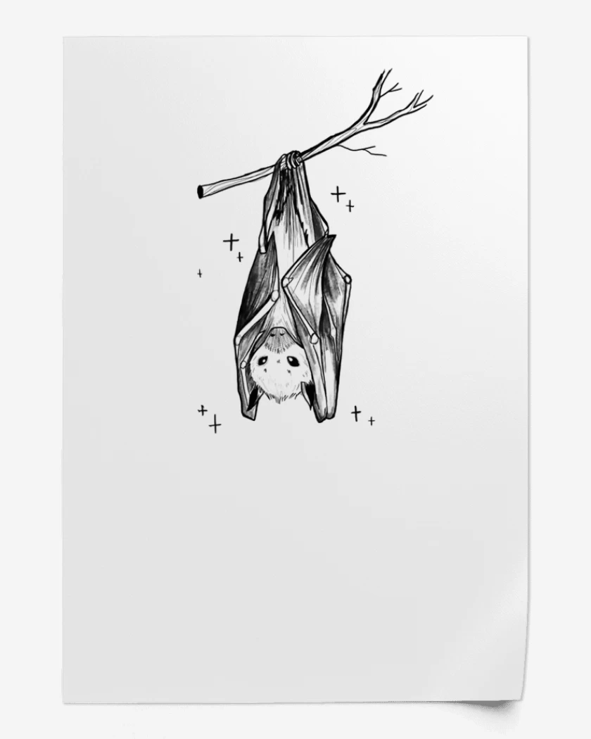 Print Blanco de Murciélago