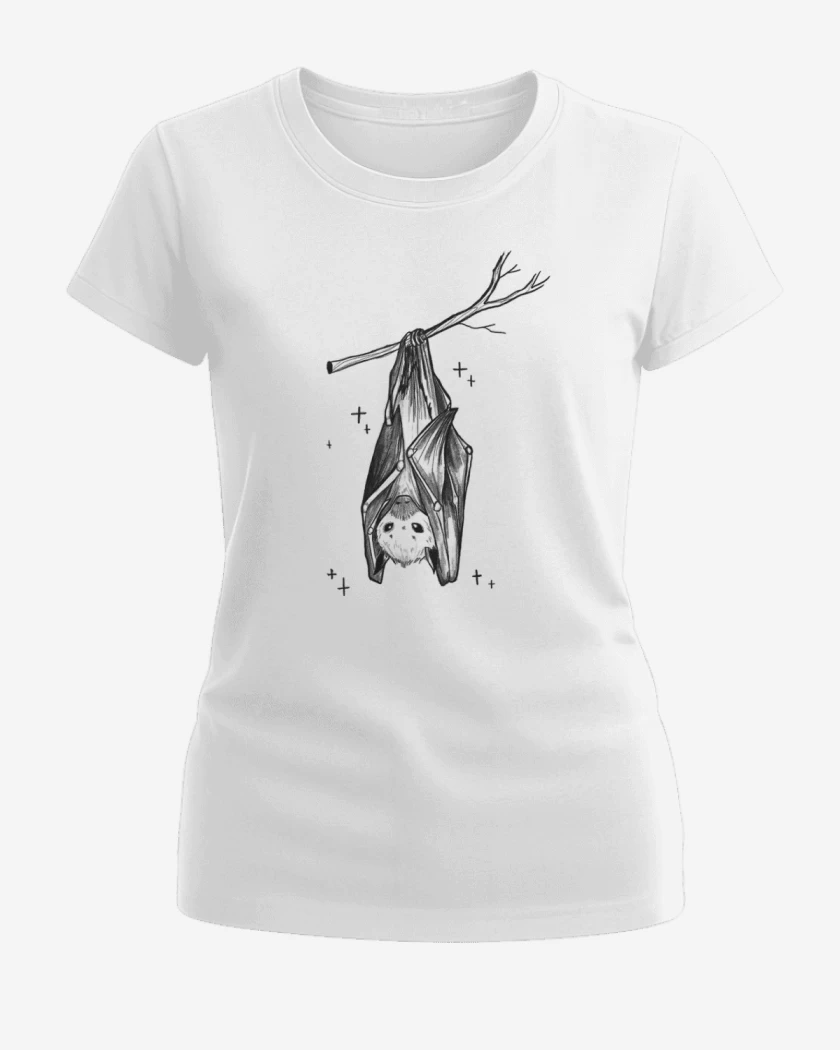 Polera de Mujer Blanco de Murciélago