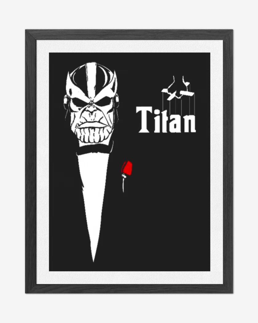 Cuadro decorativo Negro de Titan