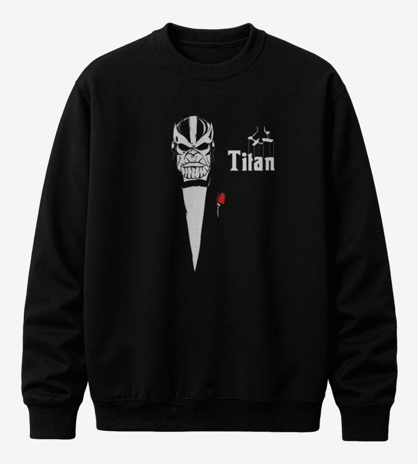Poleron polo Negro de Titan