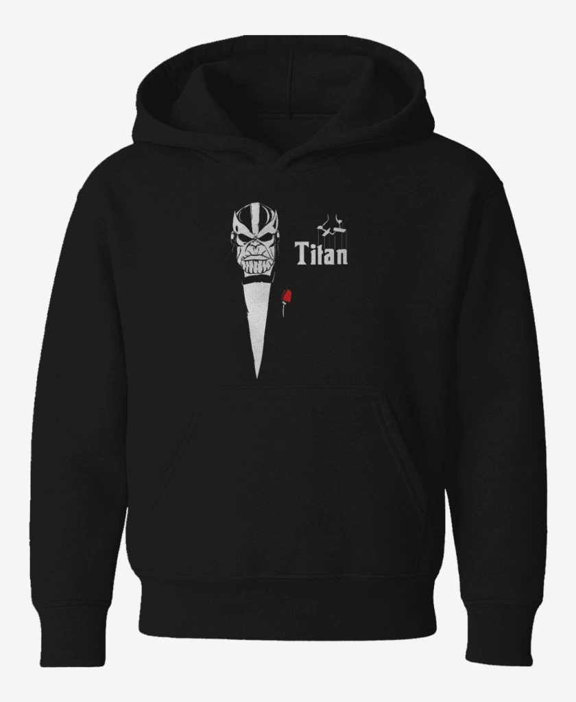Poleron de niño Negro de Titan