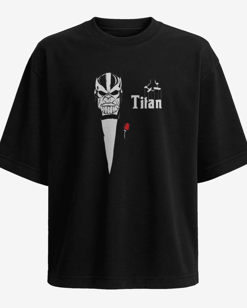Polera Oversize Negro de Titan