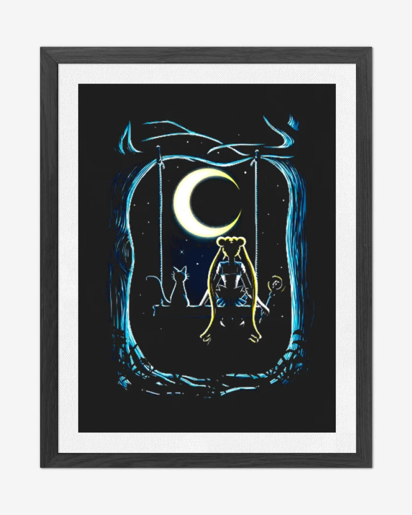 Cuadro decorativo Negro de Moon key