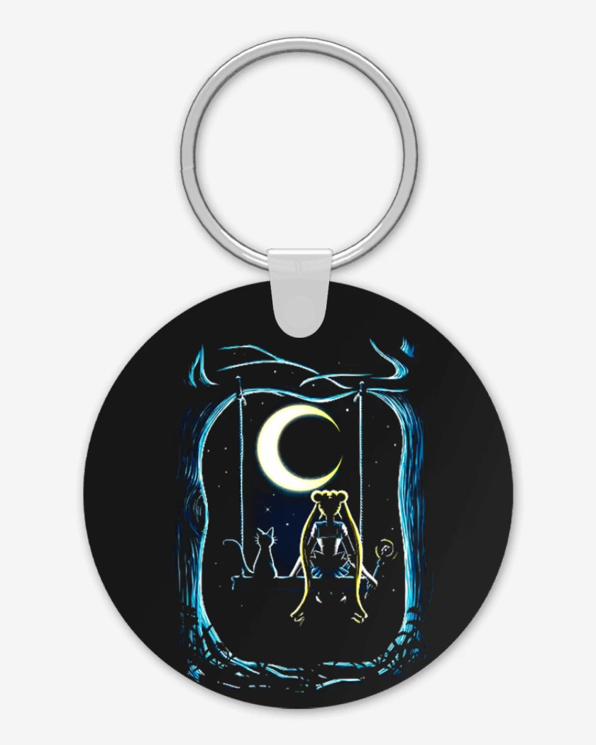 Llavero Negro de Moon key