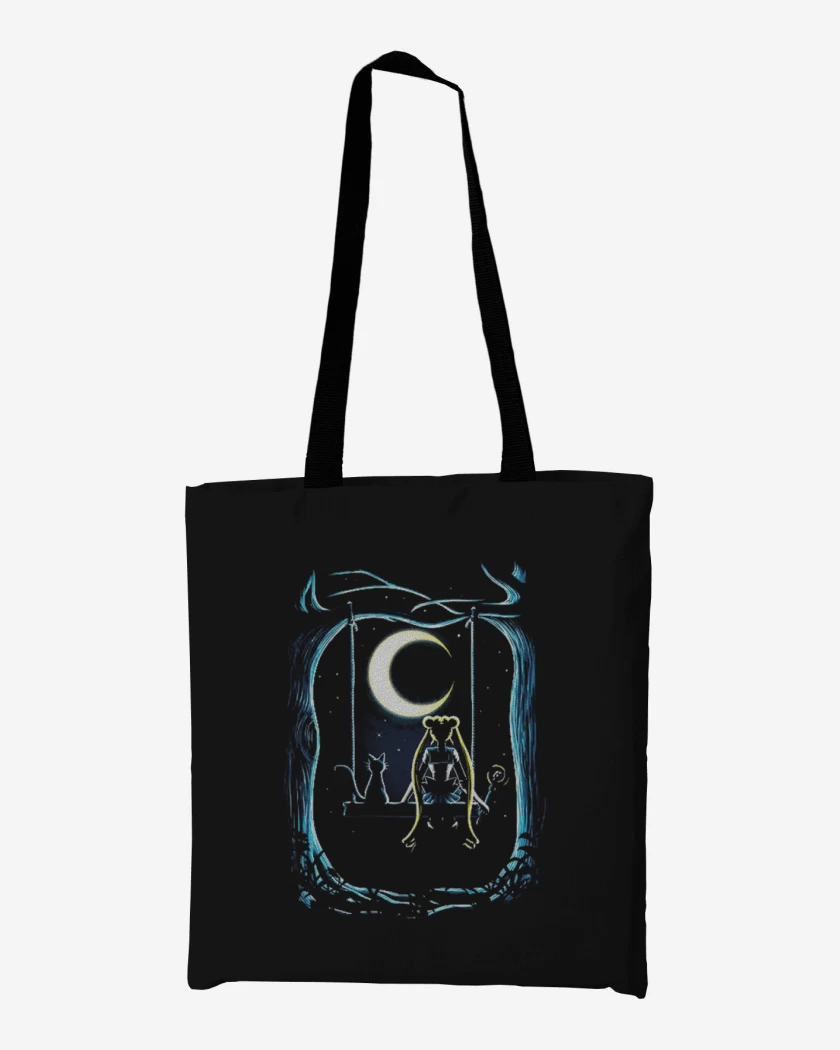 Totebag Negro de Moon key