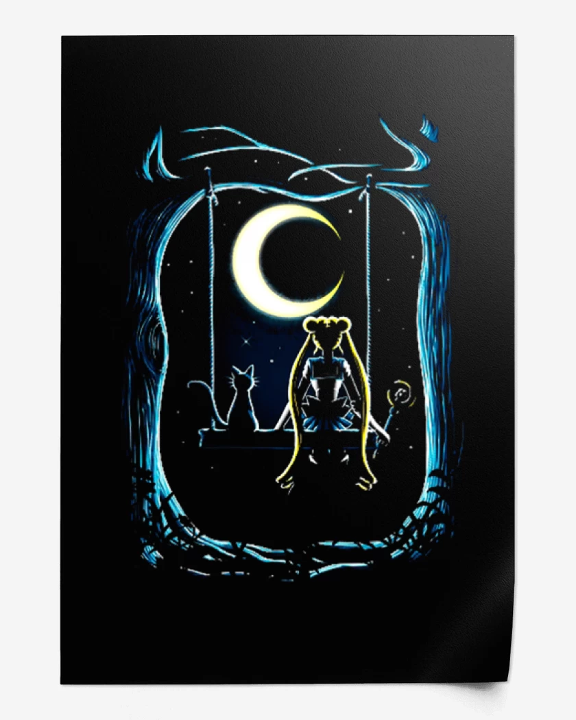 Print Negro de Moon key