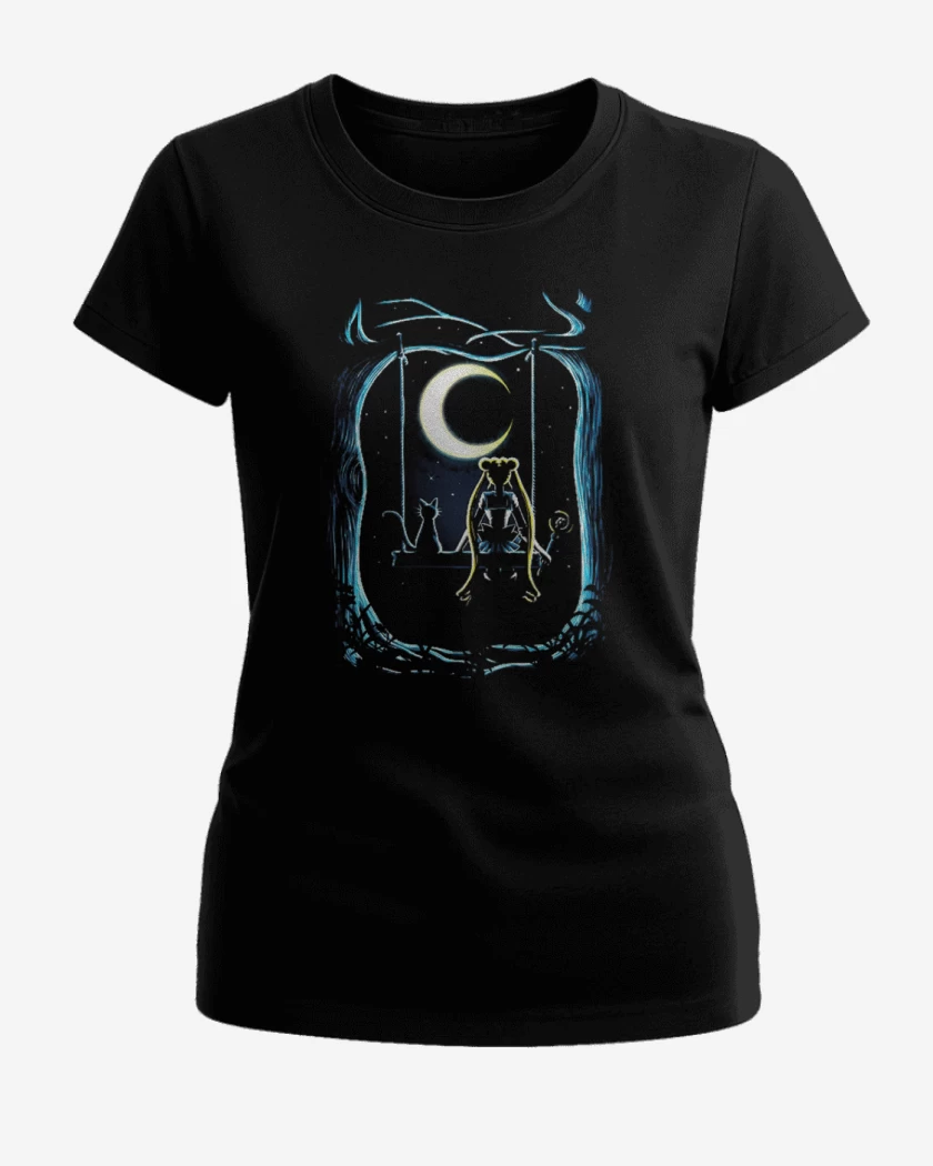 Polera de Mujer Negro de Moon key