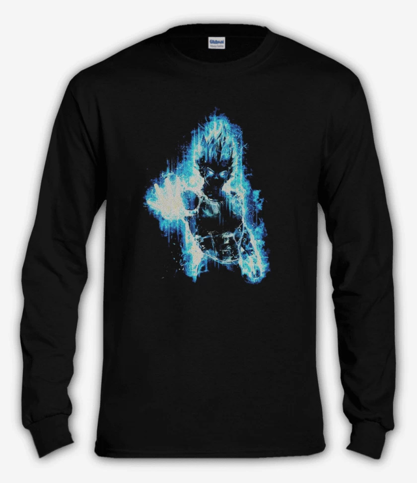 Polera manga larga Negro de Principe vegeta II
