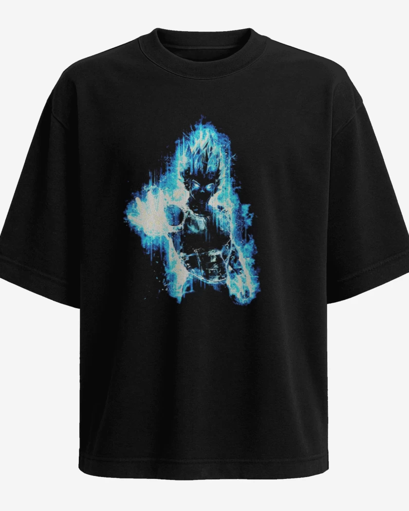 Polera Oversize Negro de Principe vegeta II