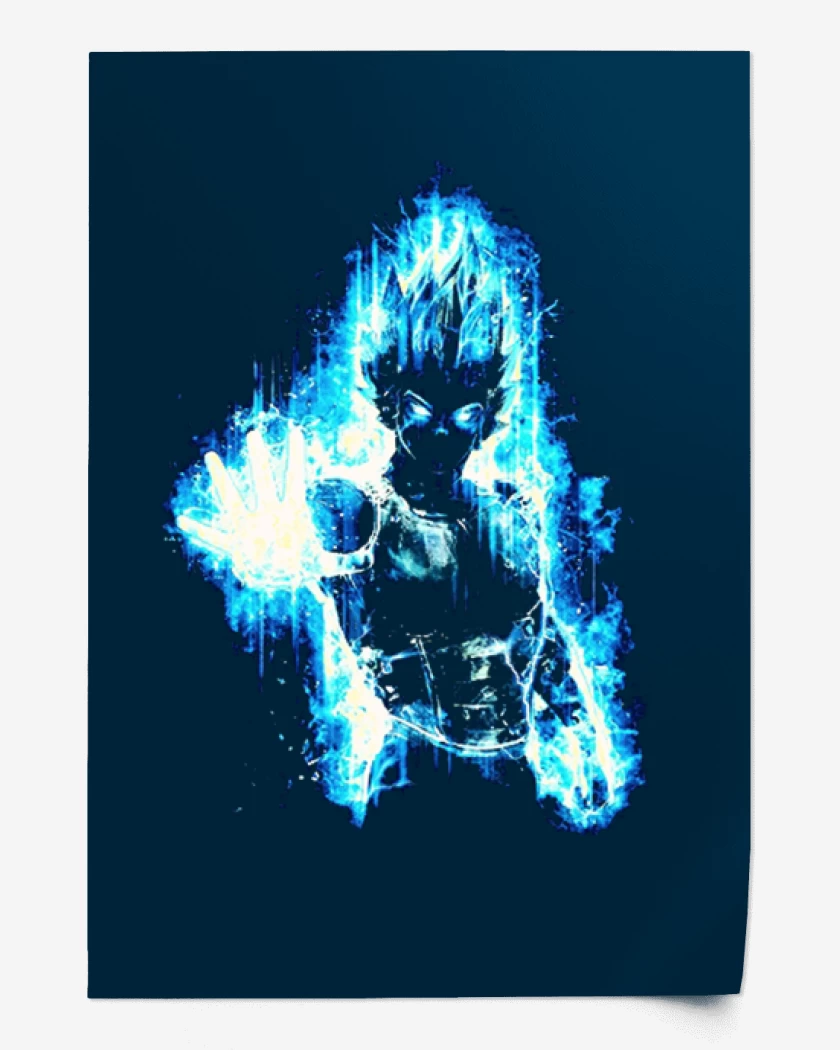 Print Azul Marino de Principe vegeta II