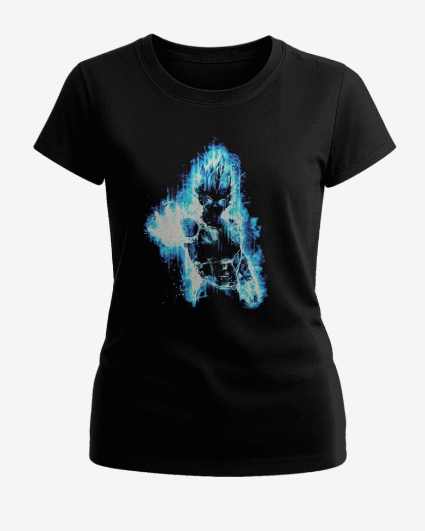 Polera de Mujer Negro de Principe vegeta II