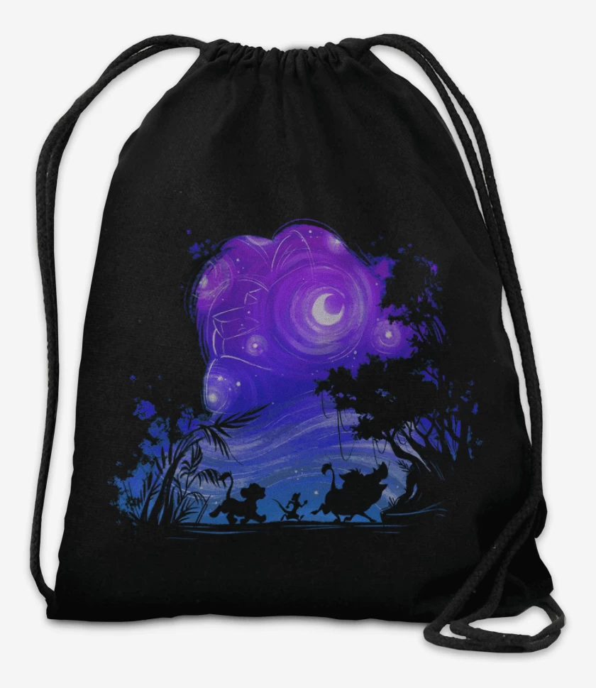 Mochila Negro de Rey leon 2
