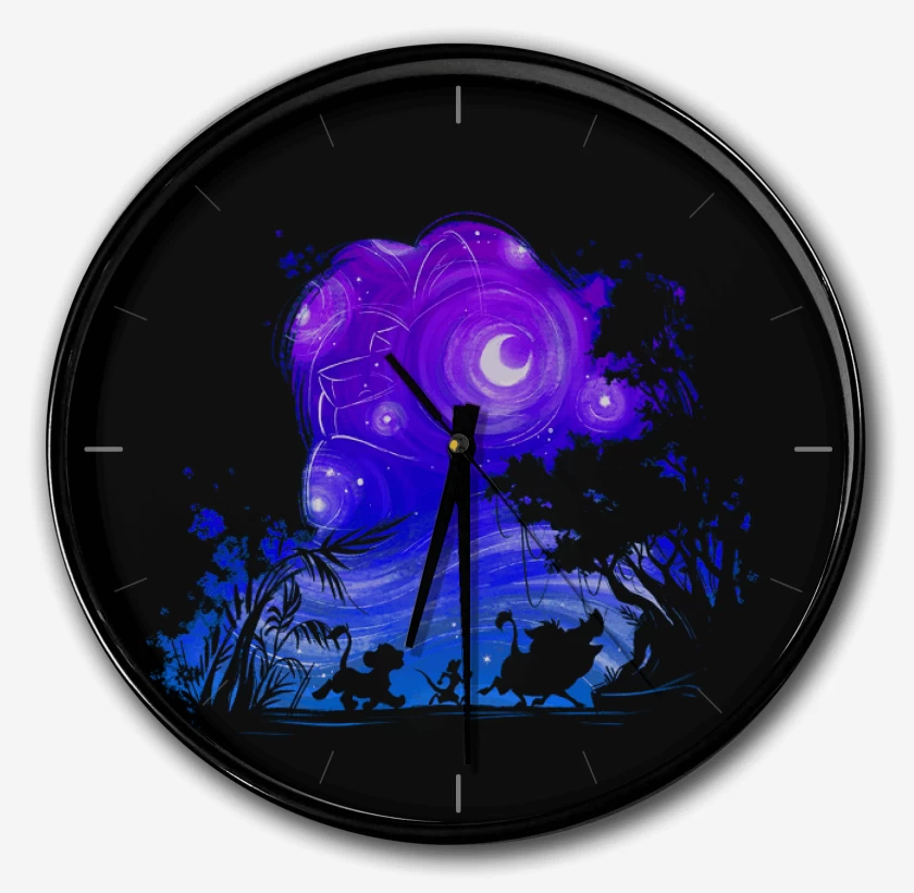Reloj Negro de Rey leon 2