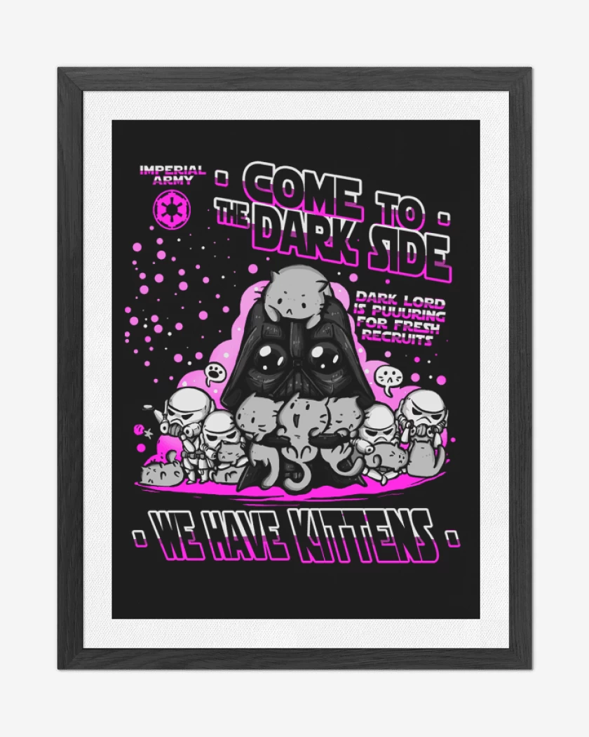Cuadro decorativo Negro de Tenemos gatitos