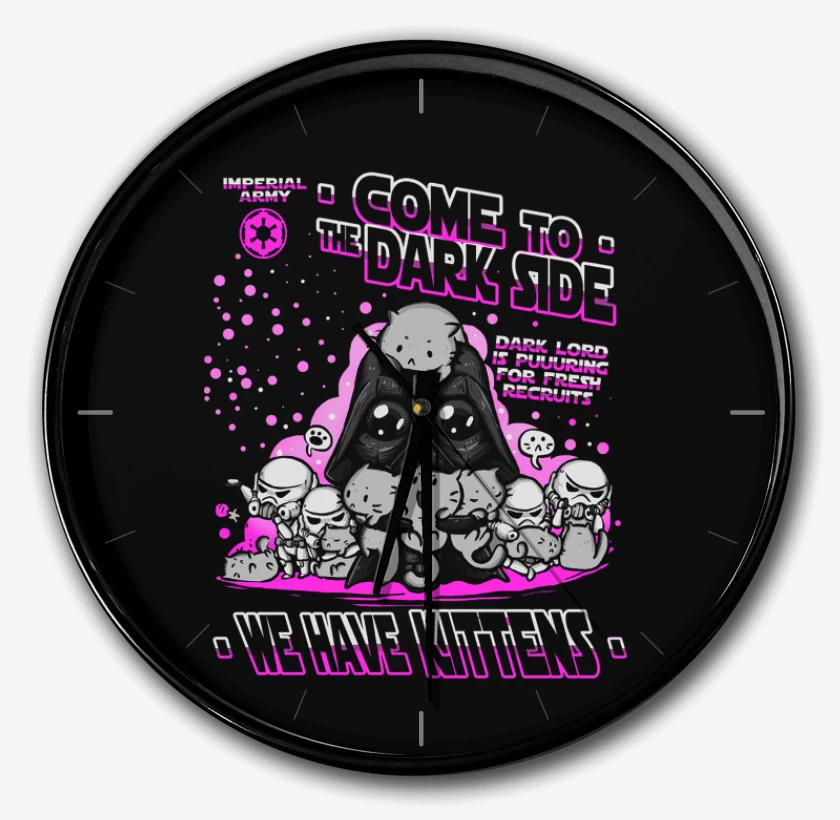 Reloj Negro de Tenemos gatitos