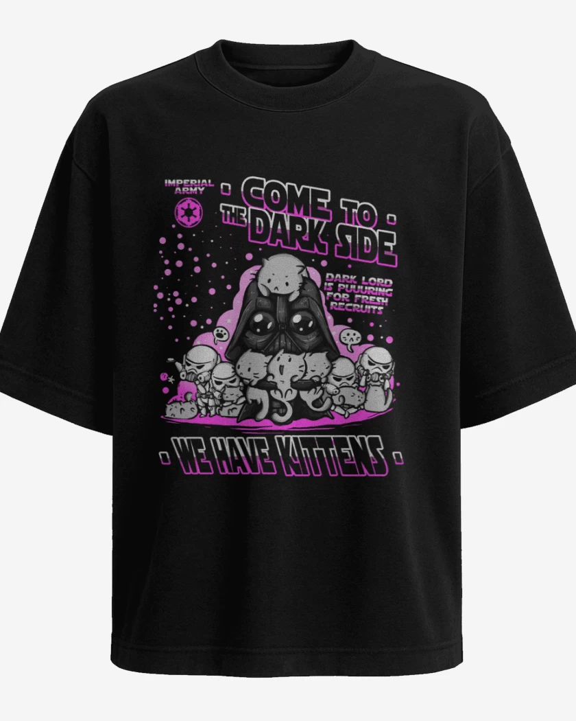 Polera Oversize Negro de Tenemos gatitos
