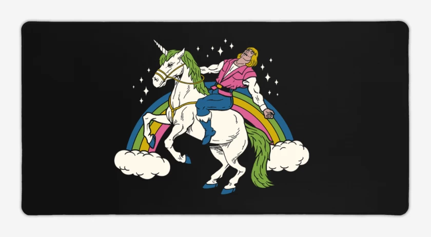 Mouse pad Gamer Negro de She man