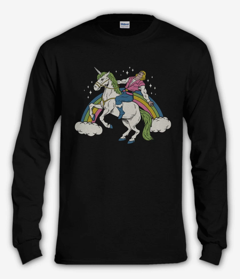 Polera manga larga Negro de She man