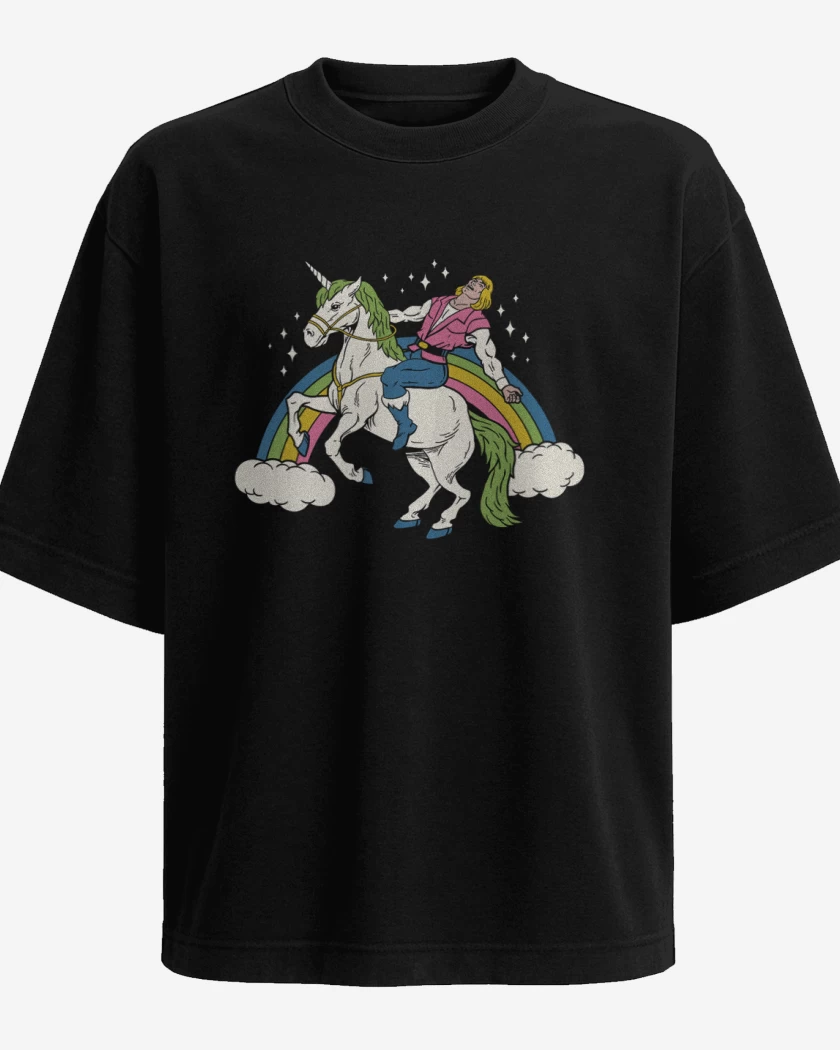 Polera Oversize Negro de She man