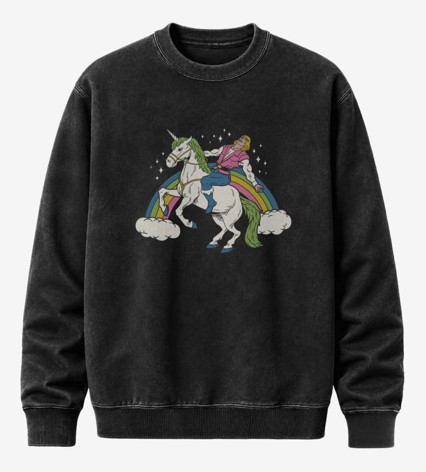 Poleron Polo Acid Wash Negro de She man