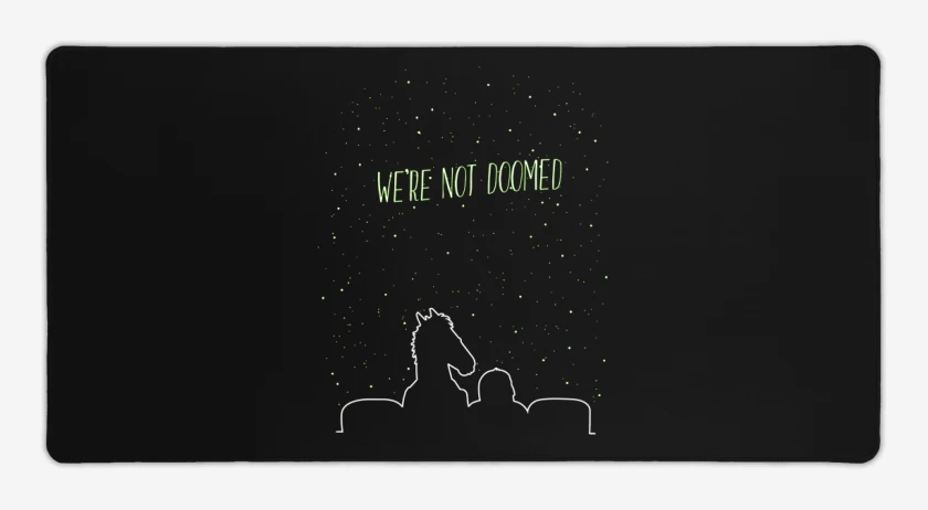 Mouse pad Gamer Negro de Bojack noche