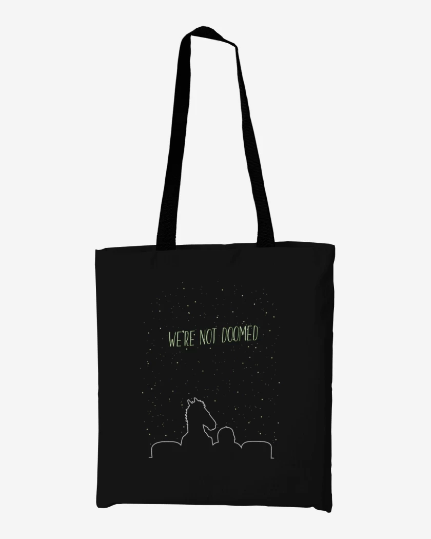 Totebag Negro de Bojack noche