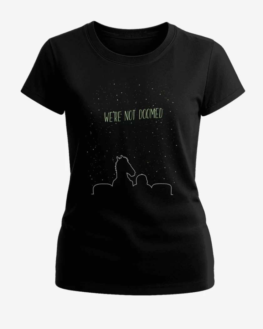 Polera de Mujer Negro de Bojack noche