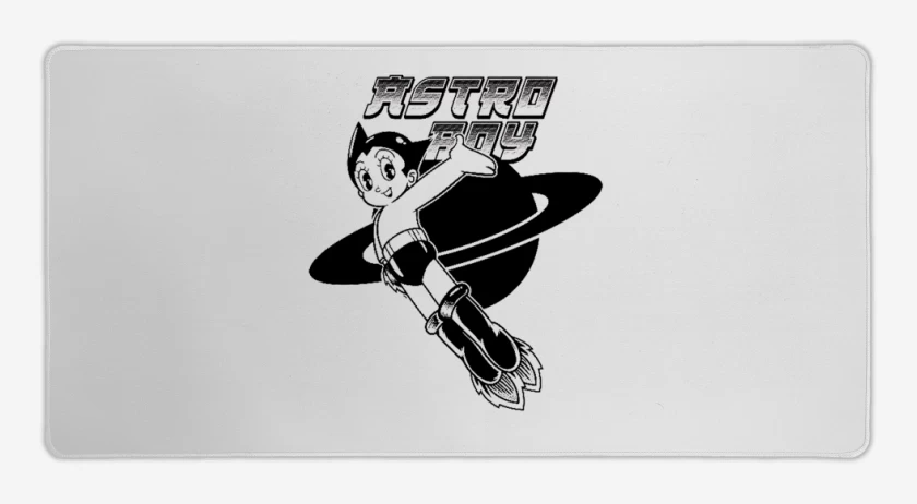 Mouse pad Gamer Blanco de Niño astro