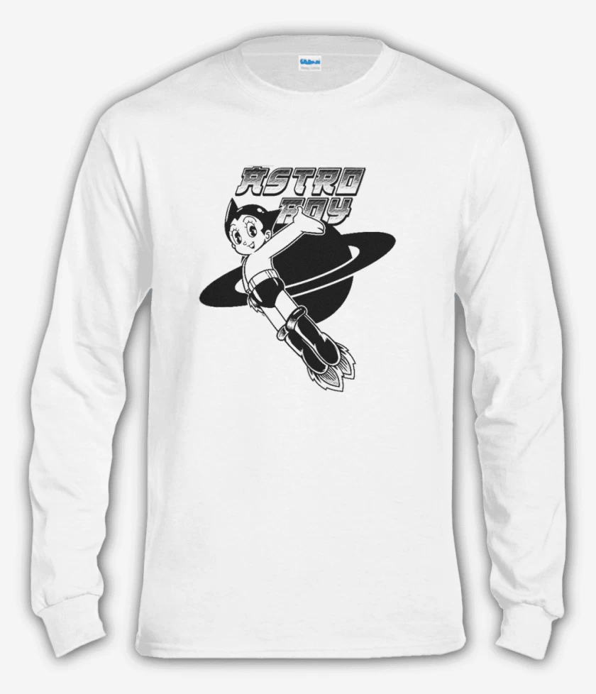 Polera manga larga Blanco de Niño astro