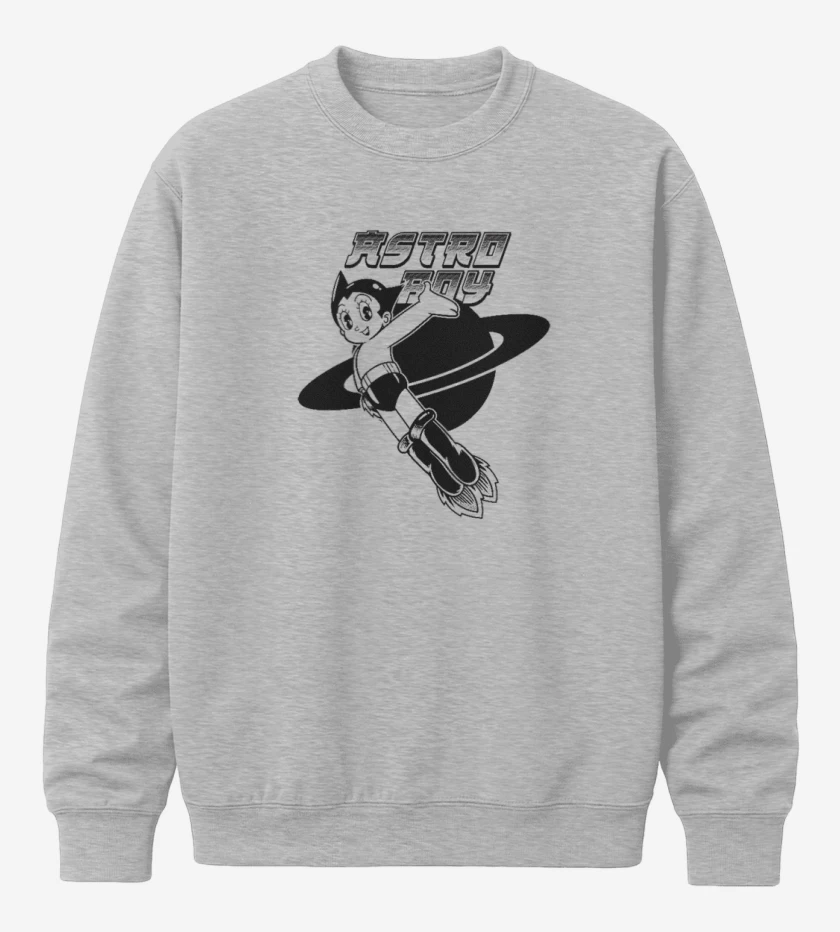 Poleron polo Gris Melange de Niño astro
