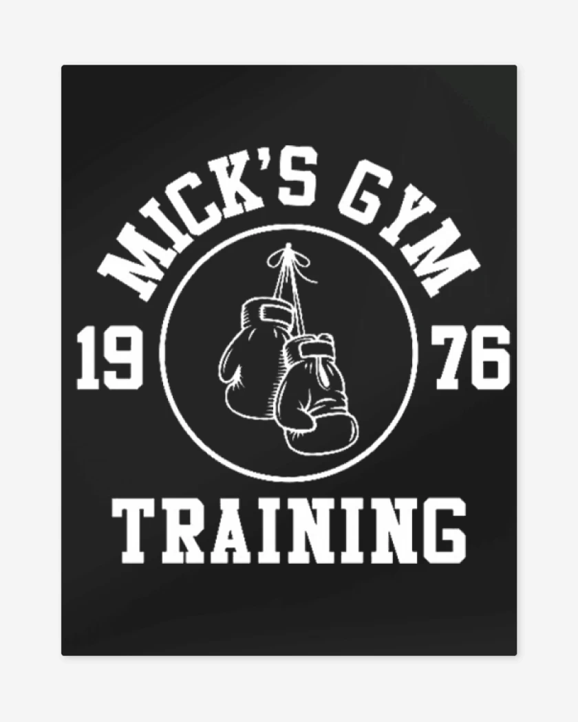 Print metalico Negro de Rocky 3